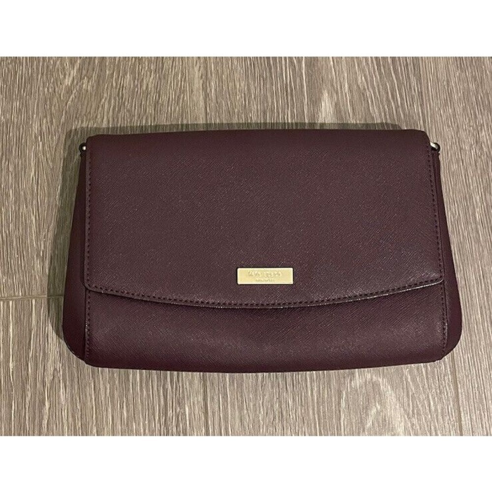 Kate Spade New York Mahogany Greer Laurel Way Leather Crossbody Bag - Picture 9 of 12